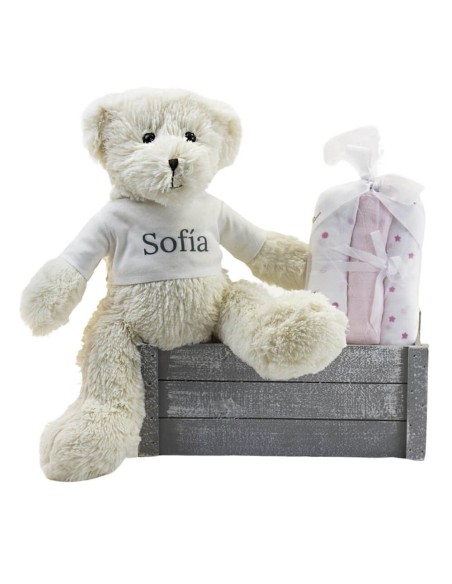 Kit Muselina Bebé y Osito de Peluche