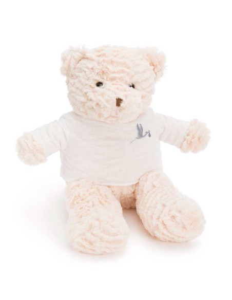 Oso Peluche BebeDeParis Blanco 42 cm