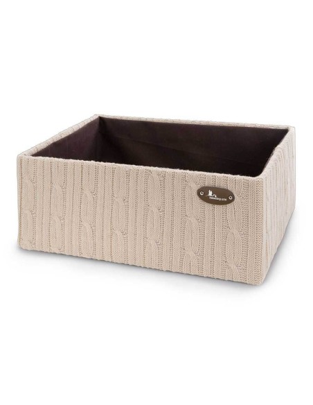 Caja lana beige